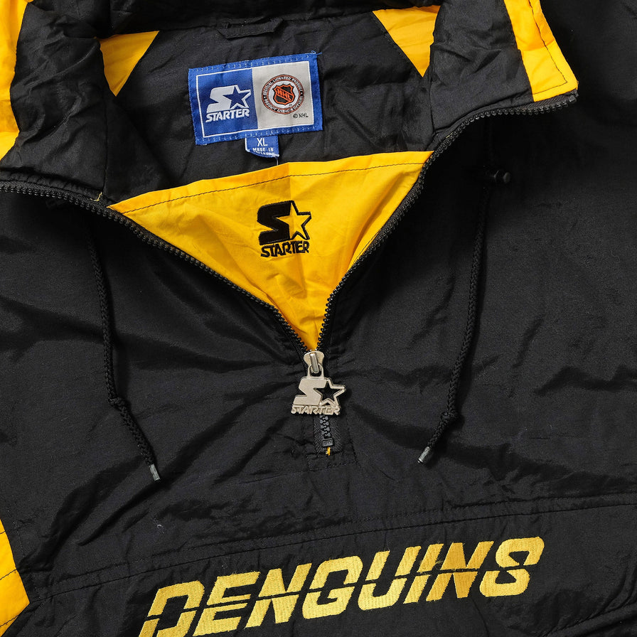 Vintage Starter Pittsburgh Penguins Anorak XLarge 