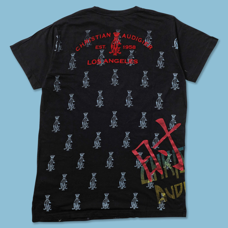 Y2K Christian Audigier T-Shirt Medium 