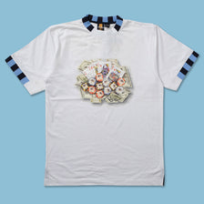 Y2K Raw Blue T-Shirt Large 