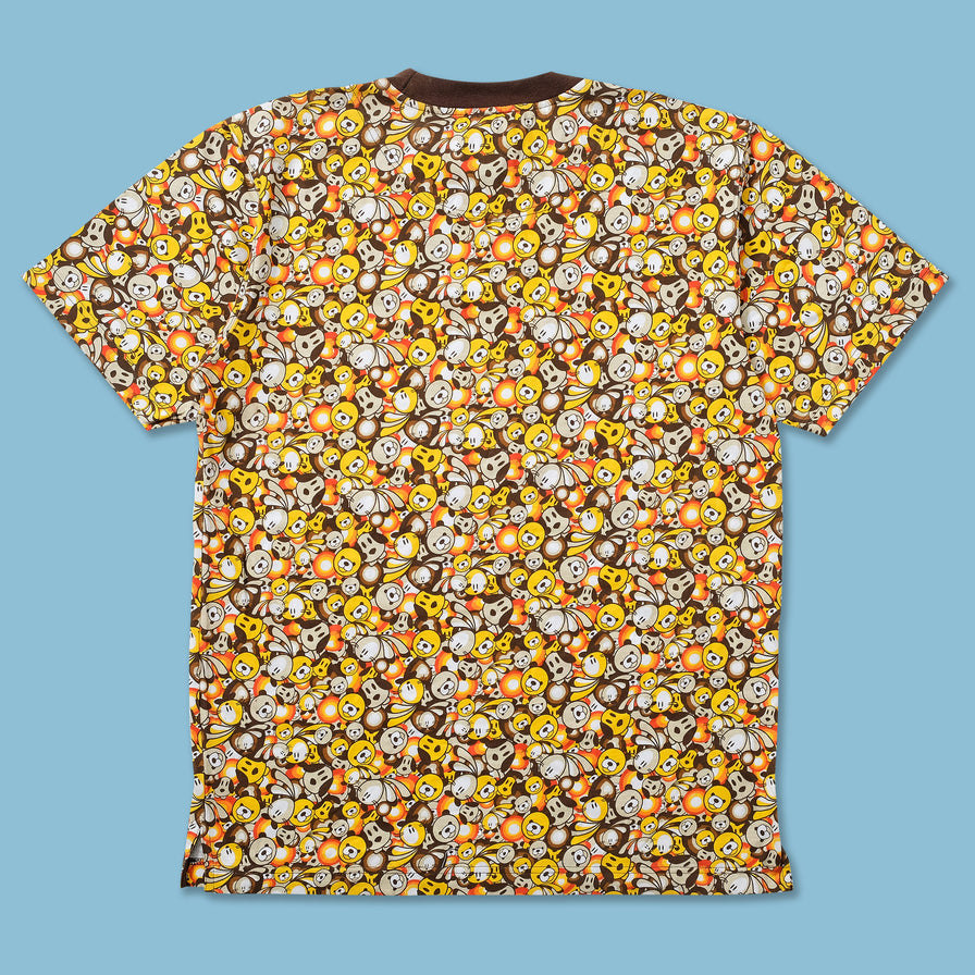 Y2K Raw Blue T-Shirt Large 