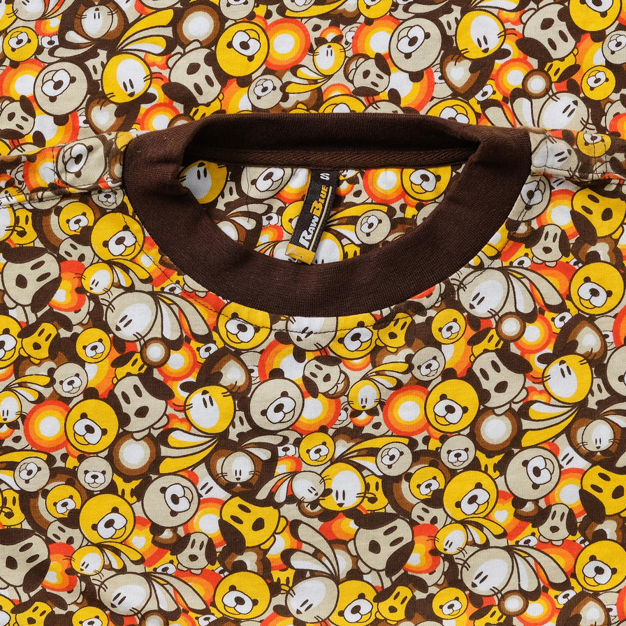 Y2K Raw Blue T-Shirt Large 