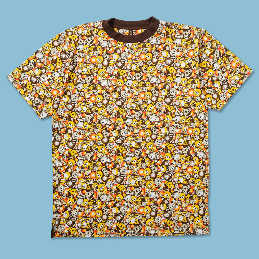 Y2K Raw Blue T-Shirt Large 