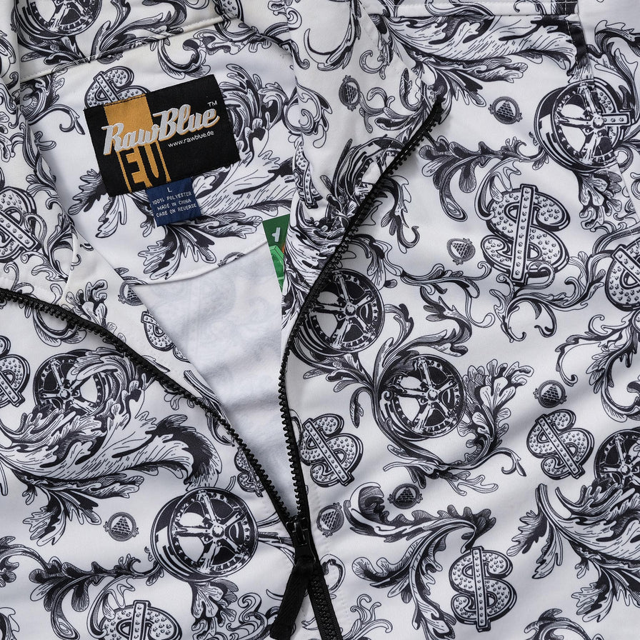 Y2K Raw Blue Track Jacket Large 