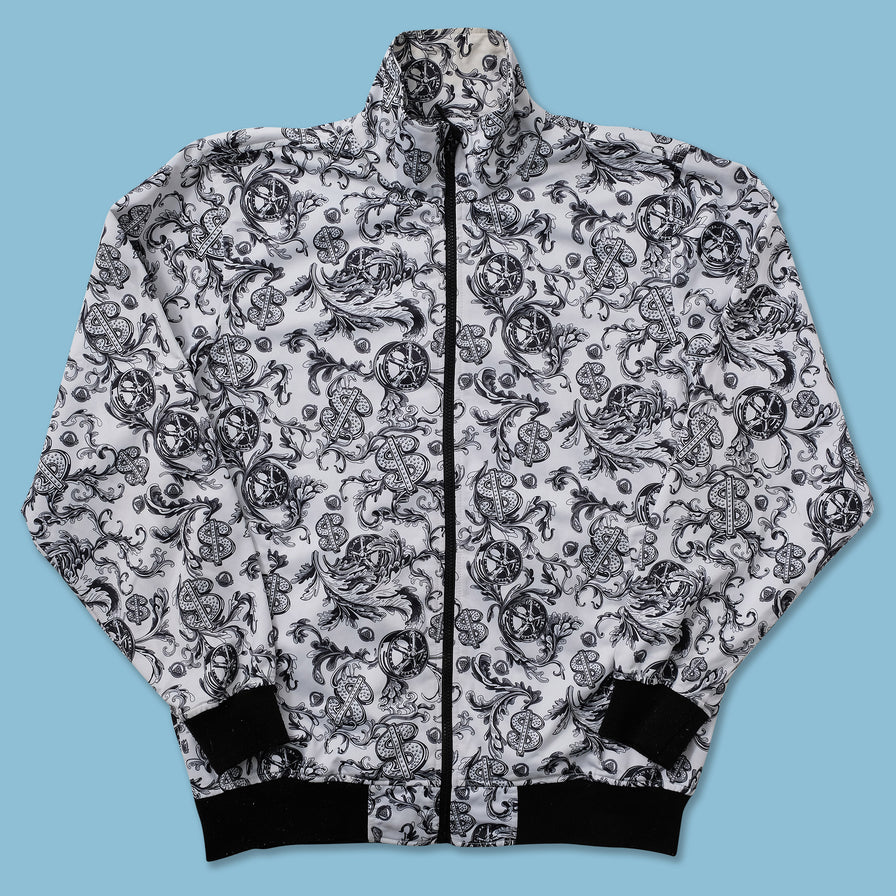 Y2K Raw Blue Track Jacket Large 