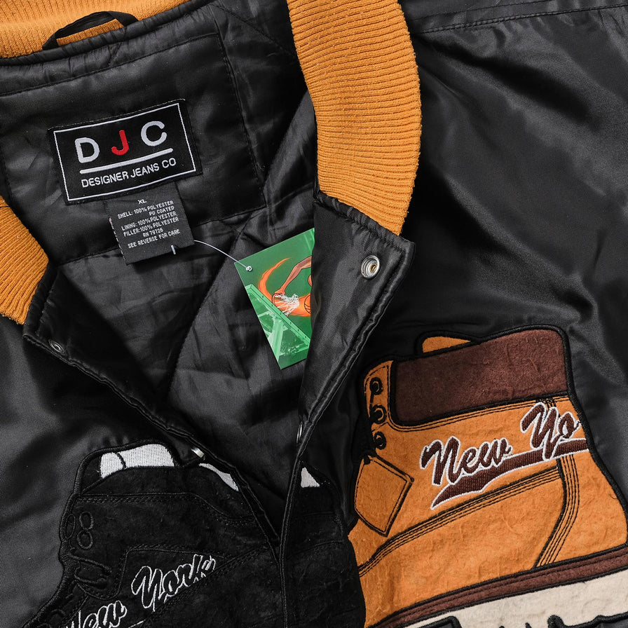 Y2K Padded Varsity Jacket XLarge | Double Double Vintage