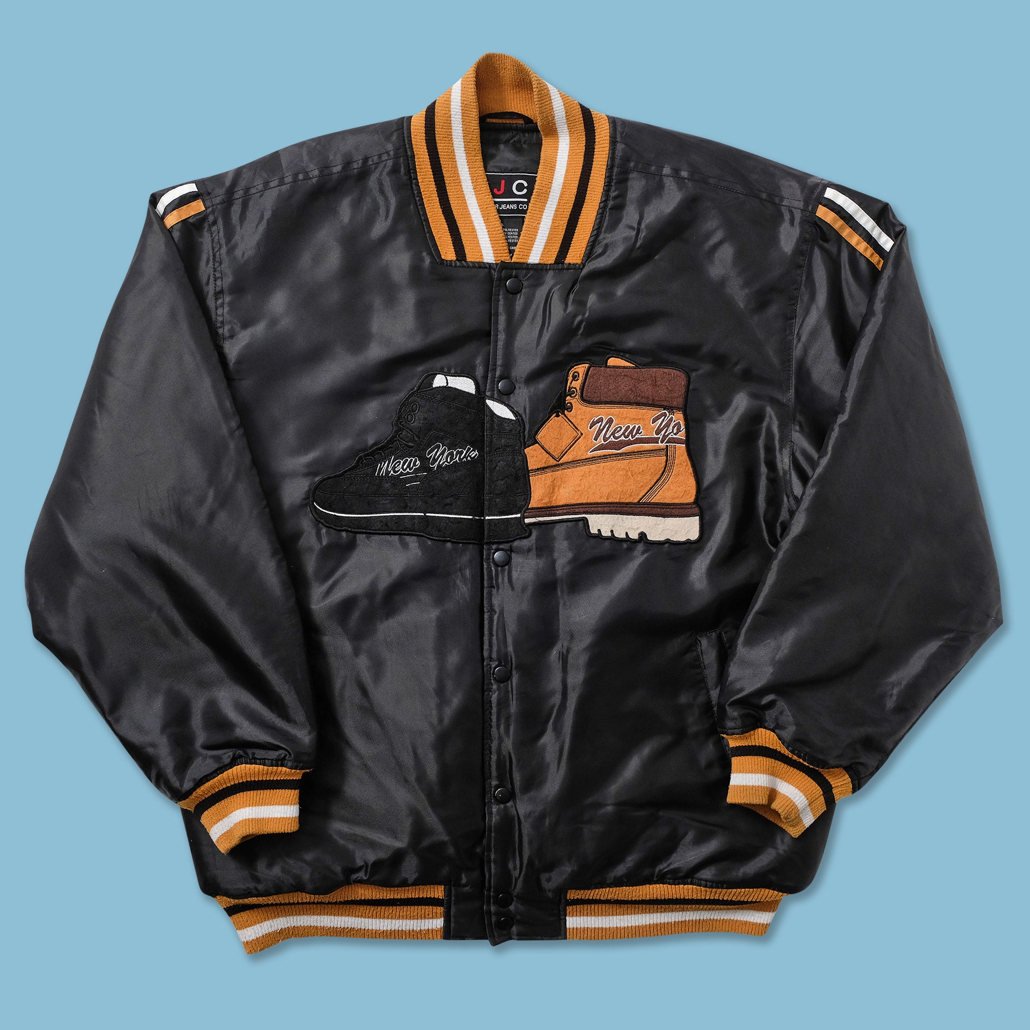 Y2K Padded Varsity Jacket XLarge | Double Double Vintage