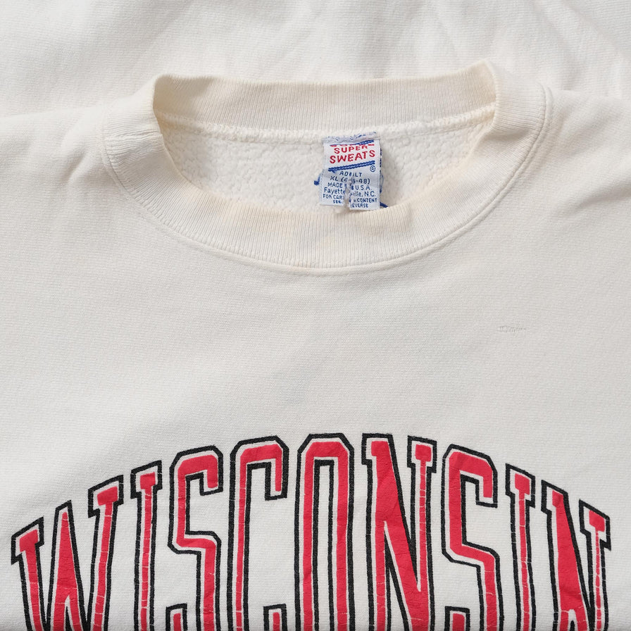 Vintage Wisconsin Badgers Sweater XLarge 