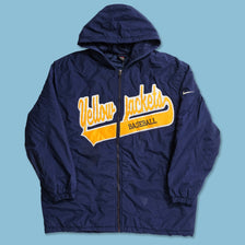Vintage Nike Yellow Jacket Baseball Jacket XLarge 
