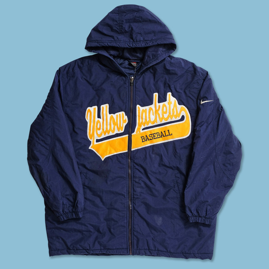 Vintage Nike Yellow Jacket Baseball Jacket XLarge 