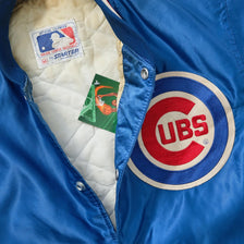 Vintage Starter Chicago Cubs Satin Bomber Jacket Medium 