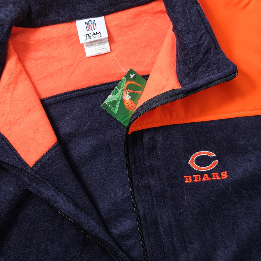 Vintage Chicago Bears Fleece Jacket Large 