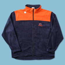 Vintage Chicago Bears Fleece Jacket Large 