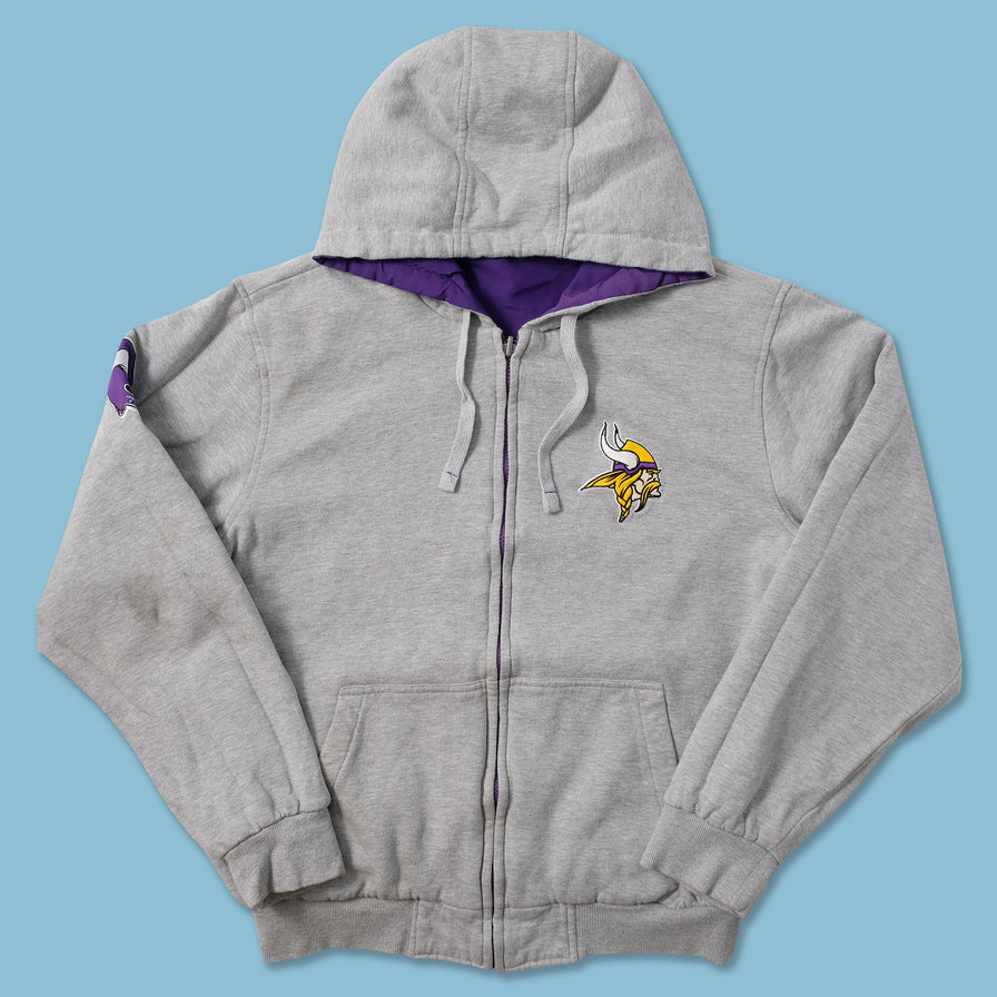 Minnesota Vikings Zip Hoody Medium - Double Double Vintage