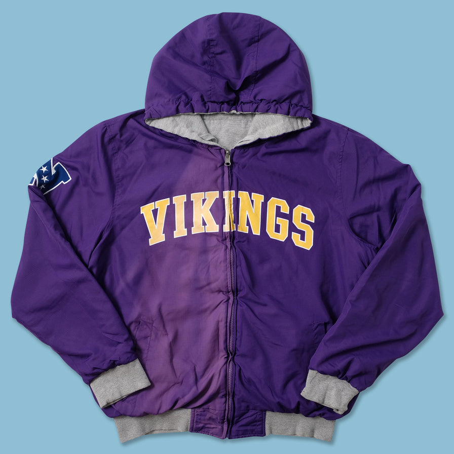 Minnesota Vikings Zip Hoody Medium - Double Double Vintage