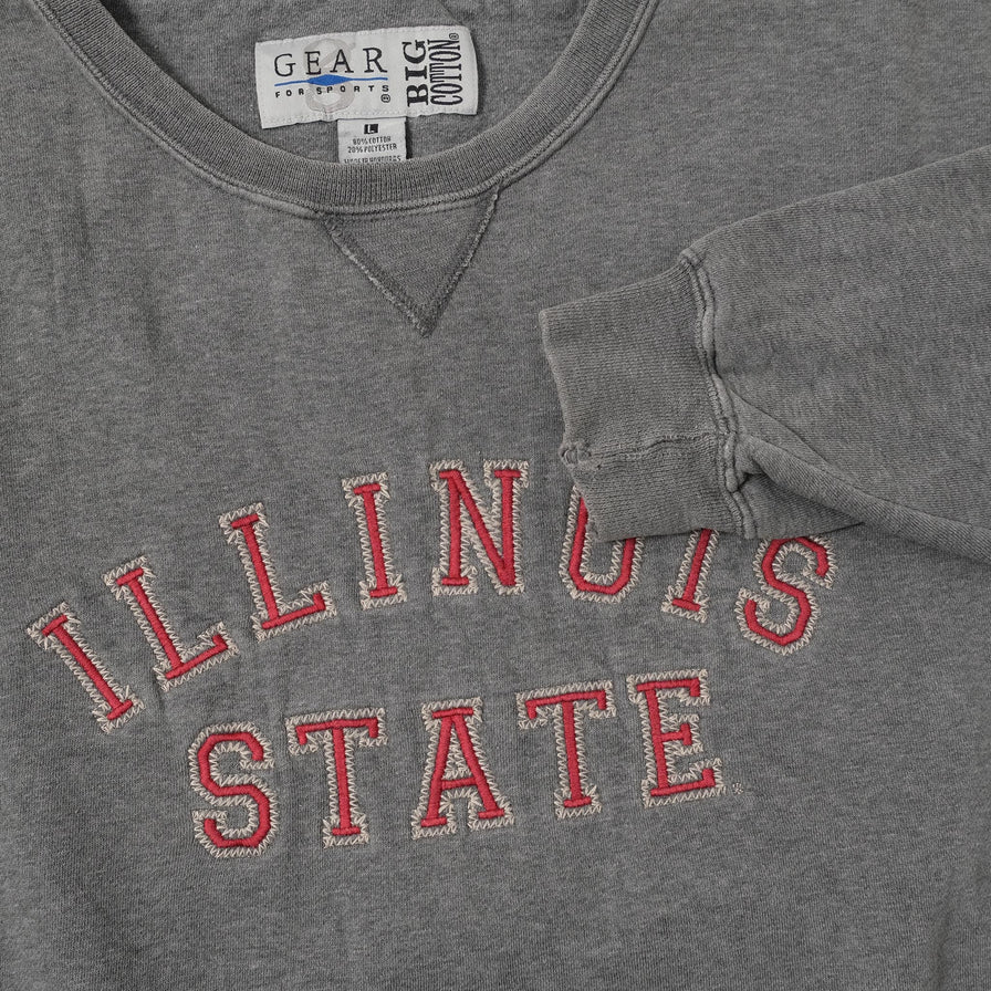 Vintage Illinois State Sweater Large 