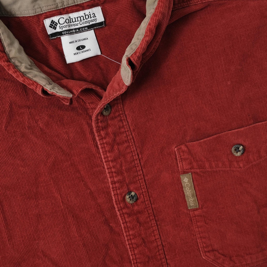 Columbia Cord Shirt Large 