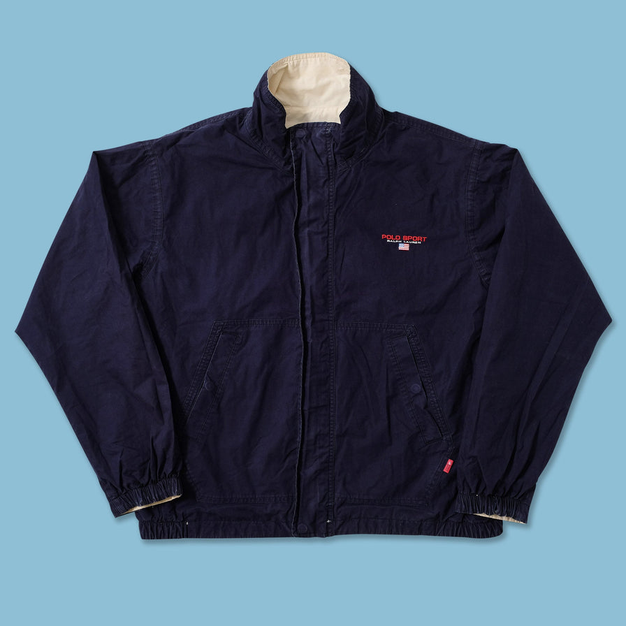 Vintage Reversible Polo Sport Jacket Large 