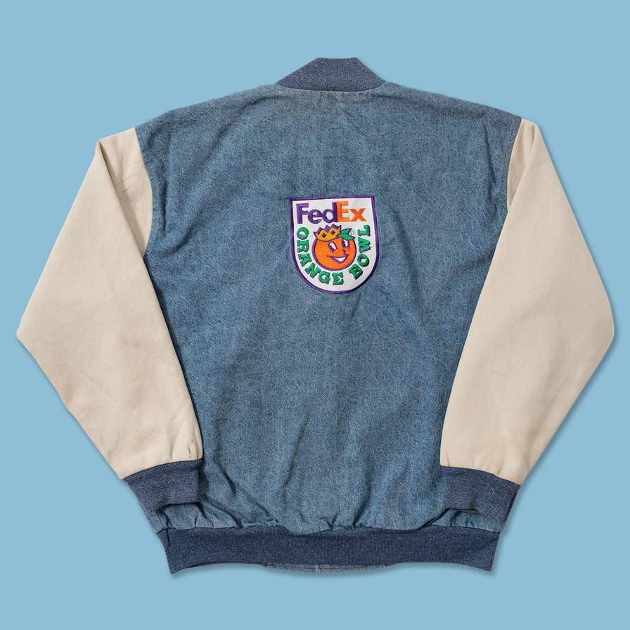 Vintage University of Michigan Denim Varsity Jacket XLarge 