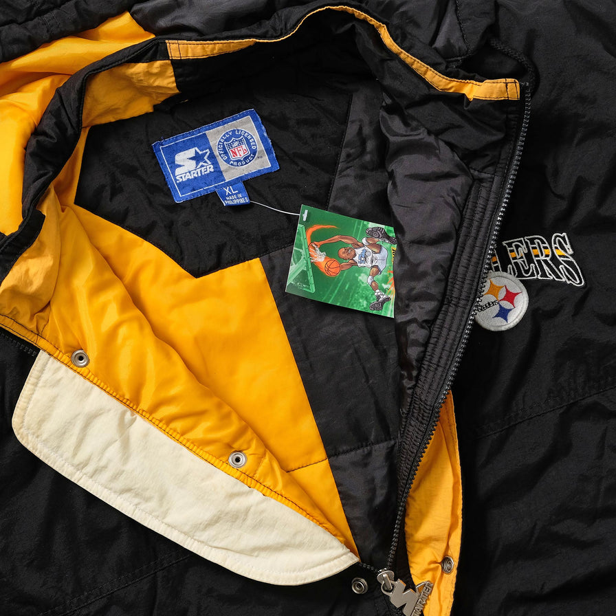 Vintage Starter Pittsburgh Steelers Padded Jacket XLarge 