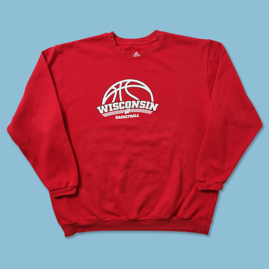 Vintage adidas Wisconsin Basketball Sweater XXL 