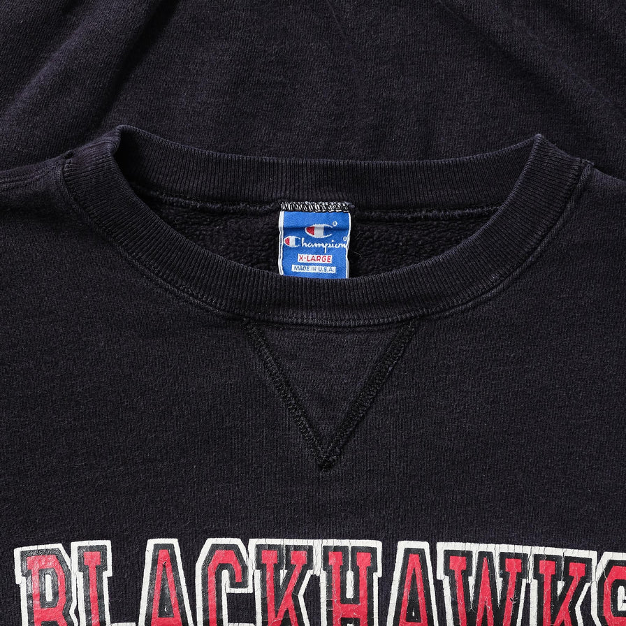 Vintage Champion Chicago Blackhawks Sweater Large 