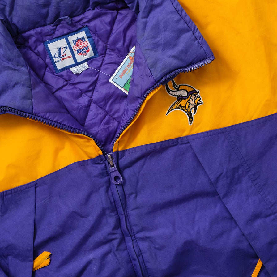 Vintage Minnesota Vikings Padded Jacket Medium 