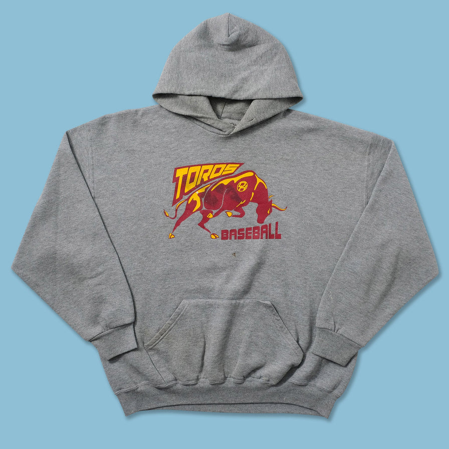 Vintage Russell Athletic Toros Baseball Hoody Large 