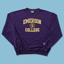Champion Emerson College Sweater Medium 