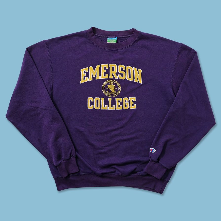 Champion Emerson College Sweater Medium 