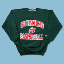 Vintage Starter Seattle Supersonics Sweater Medium 
