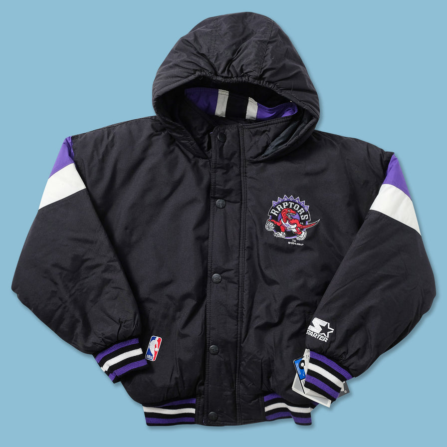 90s Toronto Raptors トロント・ラプターズ　ダウンジャケット Genuine Leather ProLine jacket 1994 inaugural season Toronto