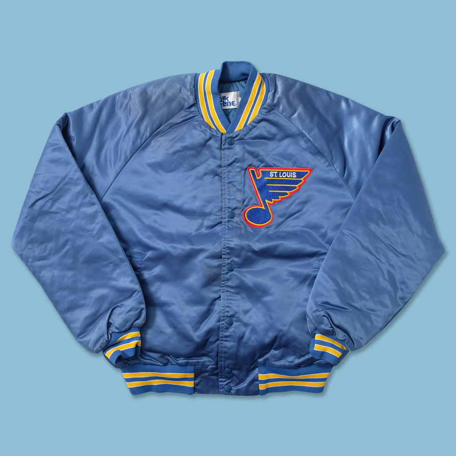 Vintage St. Louis Blues Satin Bomber Jacket Medium - Double Double Vintage