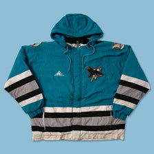 Vintage San Jose Sharks Padded Jacket XXL - Double Double Vintage