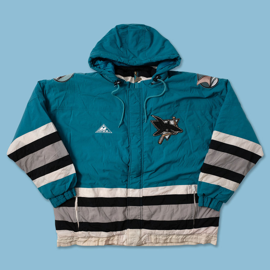 Vintage San Jose Sharks Padded Jacket XXL - Double Double Vintage