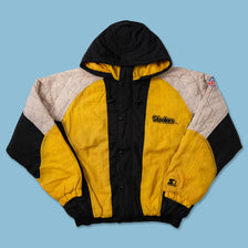 Vintage Starter Pittsburgh Steelers Padded Jacket XLarge - Double Double Vintage