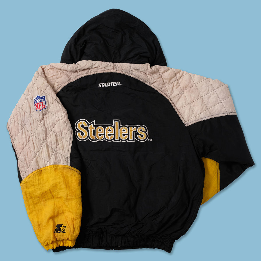 Vintage Starter Pittsburgh Steelers Padded Jacket XLarge - Double Double Vintage