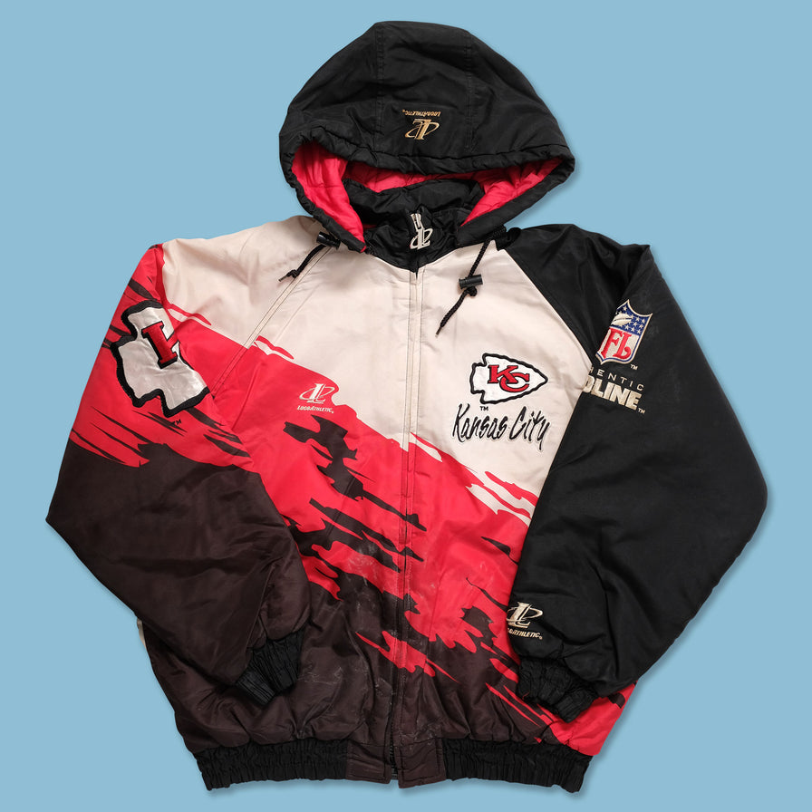 Vintage Kansas City Chiefs Padded Jacket Large - Double Double Vintage