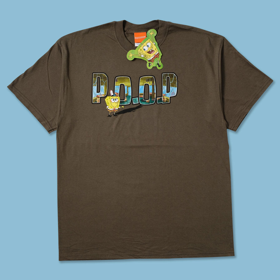 2003 Spongebob P.O.O.P. T-Shirt Large - Double Double Vintage