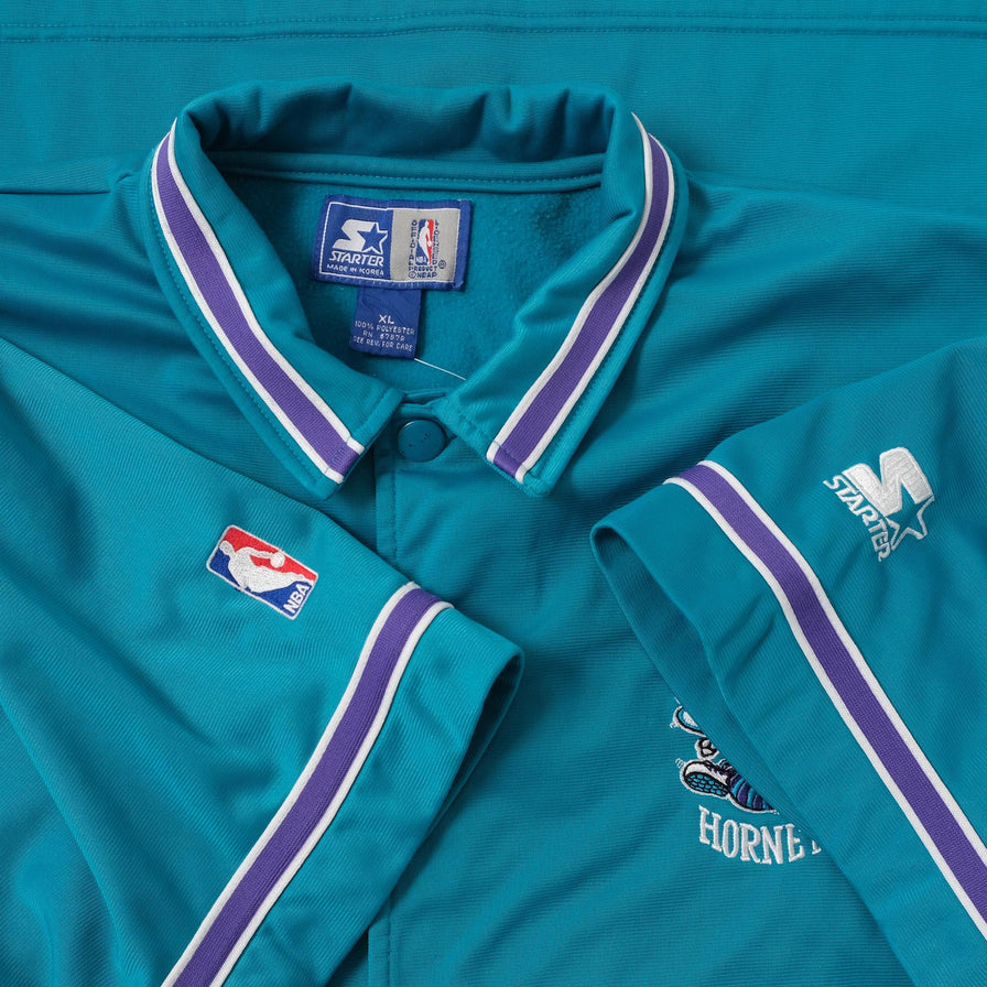 Vintage Starter Charlotte Hornets Shooting Shirt XLarge 