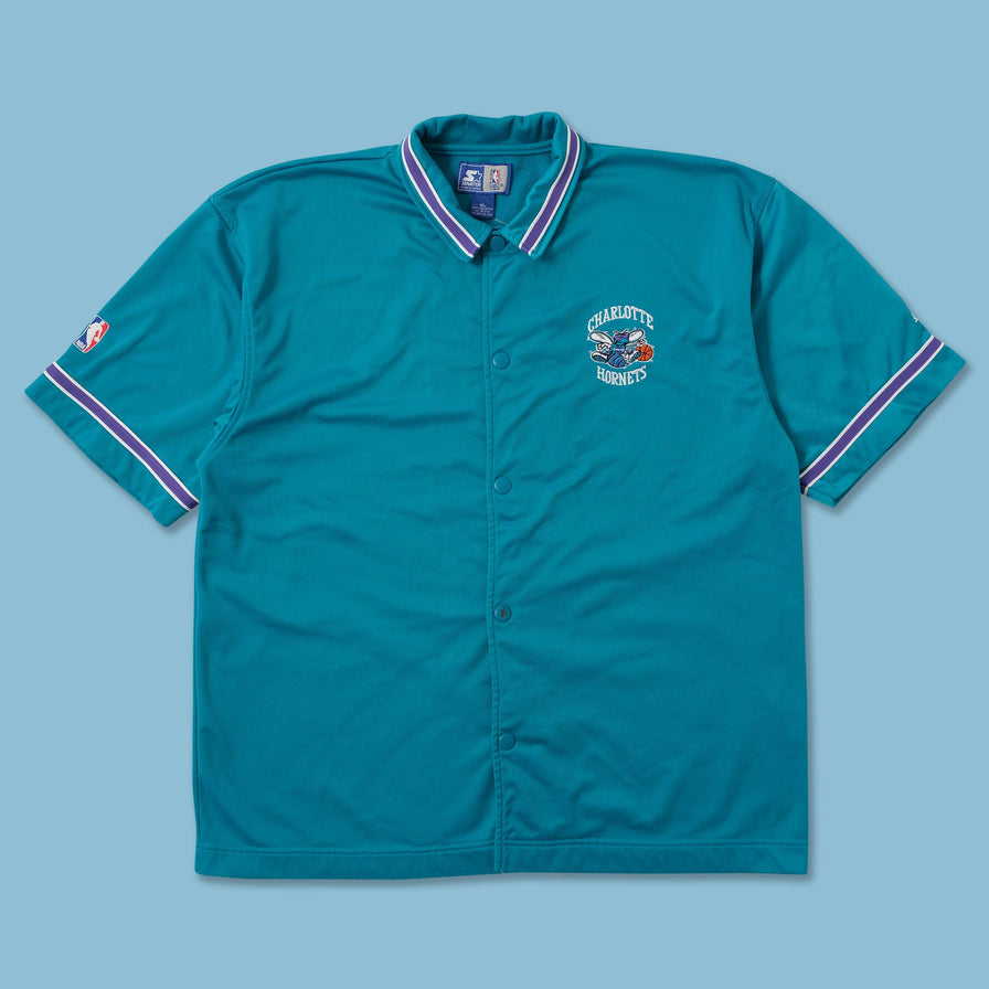 Vintage Starter Charlotte Hornets Shooting Shirt XLarge 