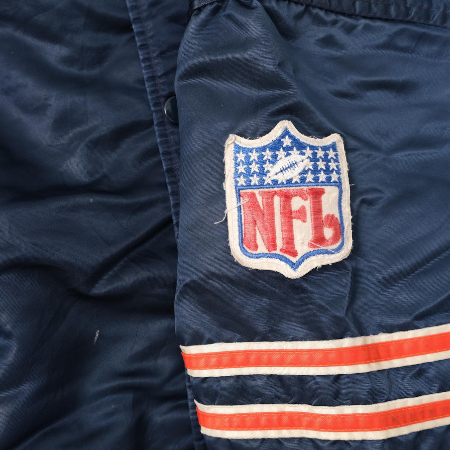 Vintage Starter Chicago Bears Satin Bomber Jacket Medium 