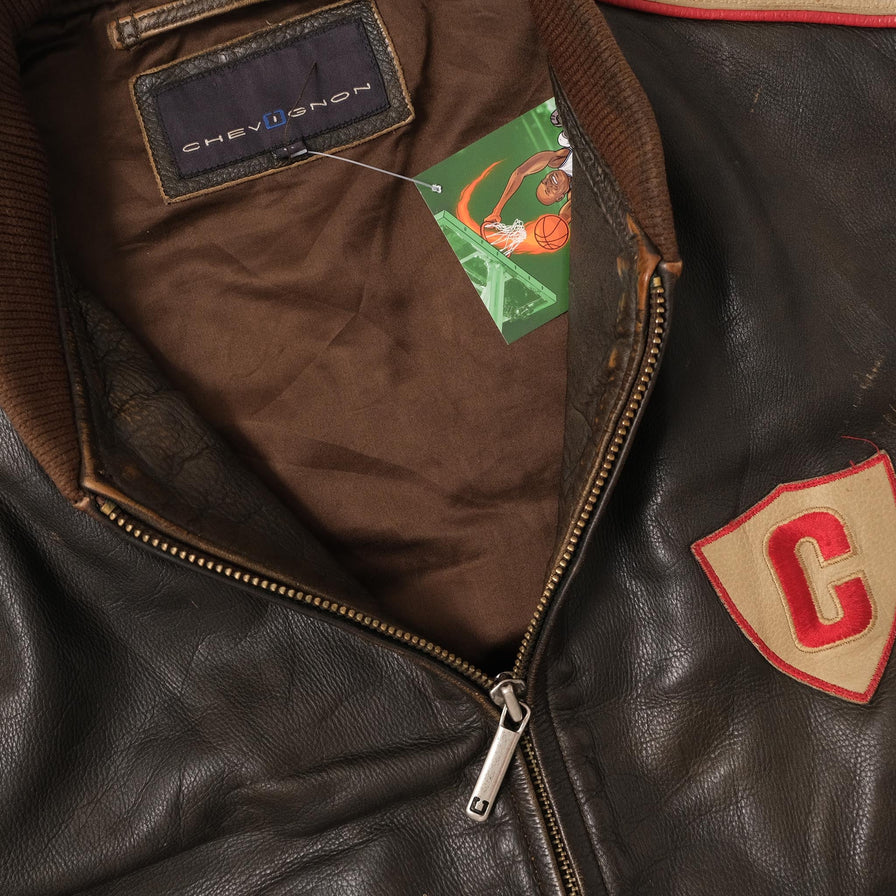 Vintage Chevignon Leather Jacket Medium 