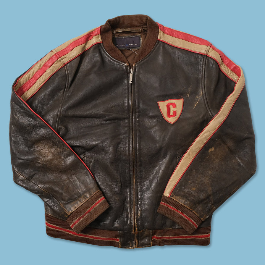 Vintage Chevignon Leather Jacket Medium kaufen – Double Double Vintage