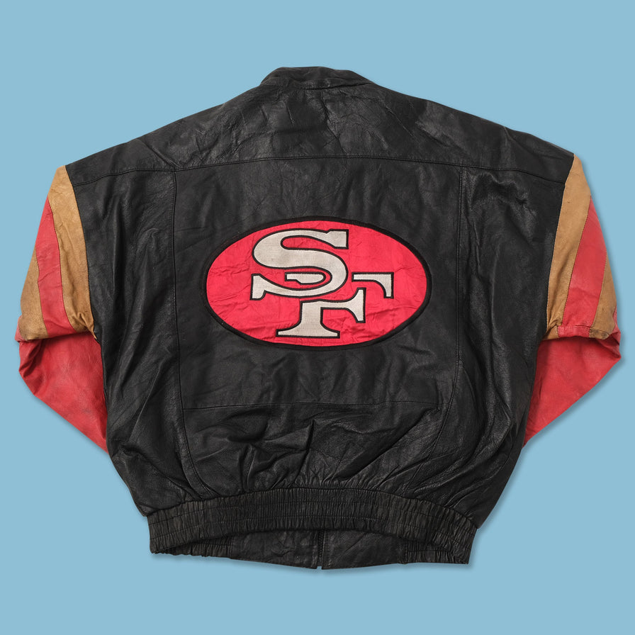 Vintage San Francisco 49ers Leather Jacket XLarge 
