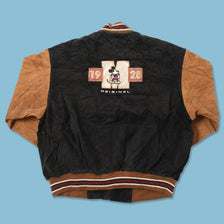 Vintage Mickey Mouse Suede Leather Jacket Large 