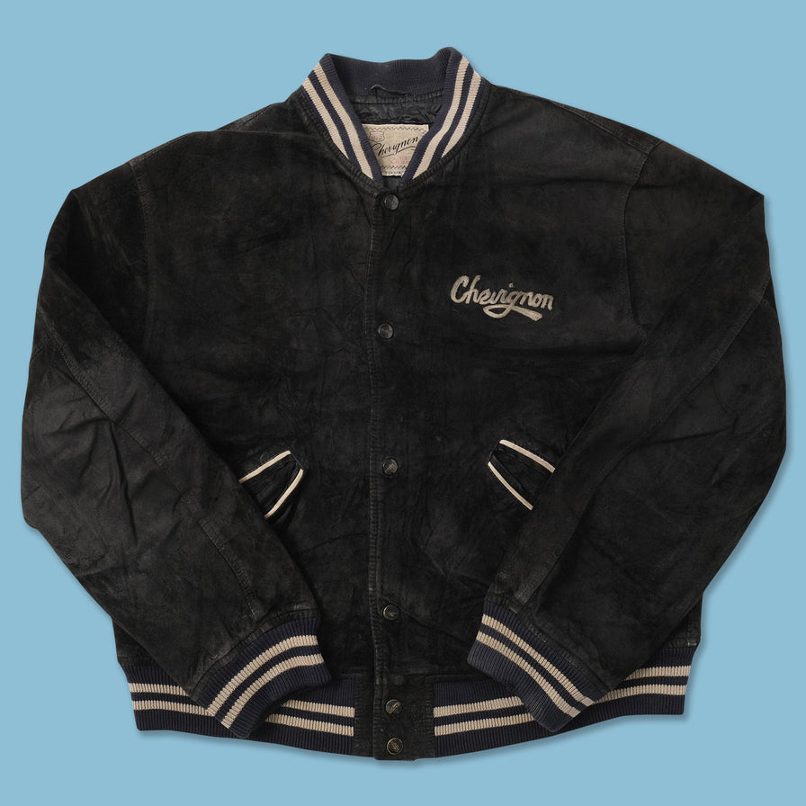 Vintage Chevignon Suede Leather Jacket Medium 
