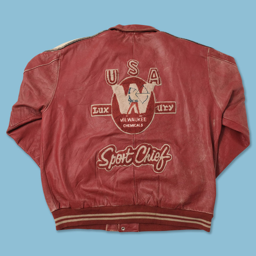 Vintage Leather Jacket XLarge 