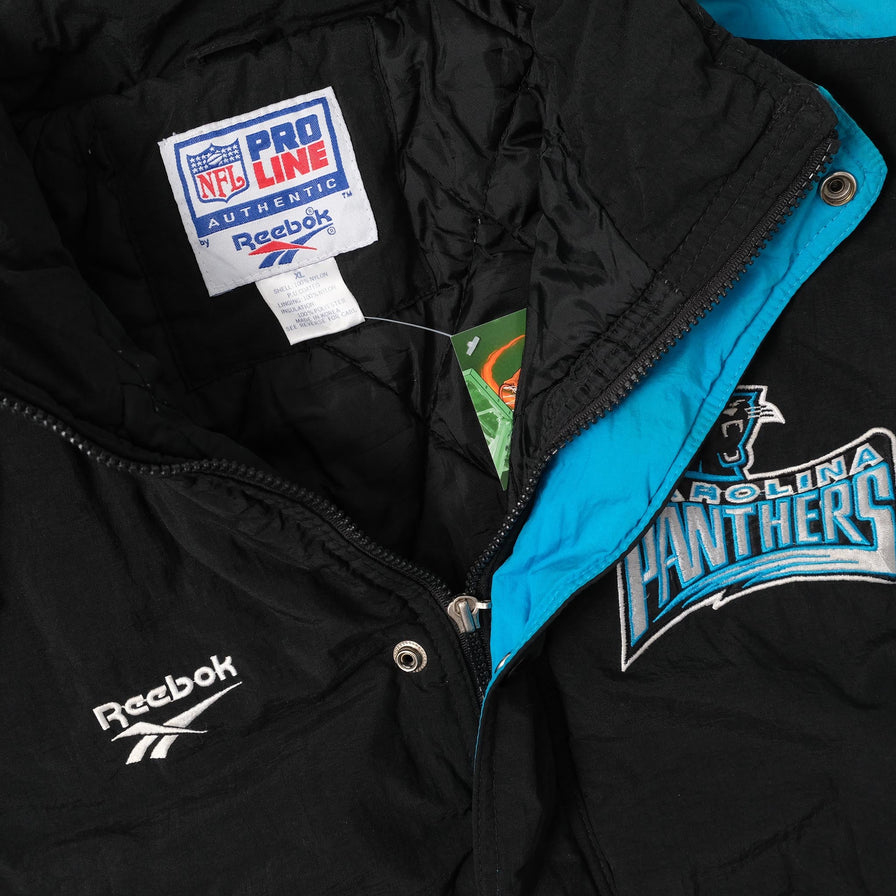 Vintage Carolina Panthers Padded Jacket Large 