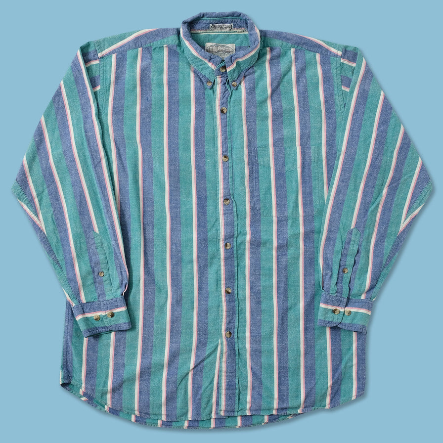 Vintage Striped Shirt Large 