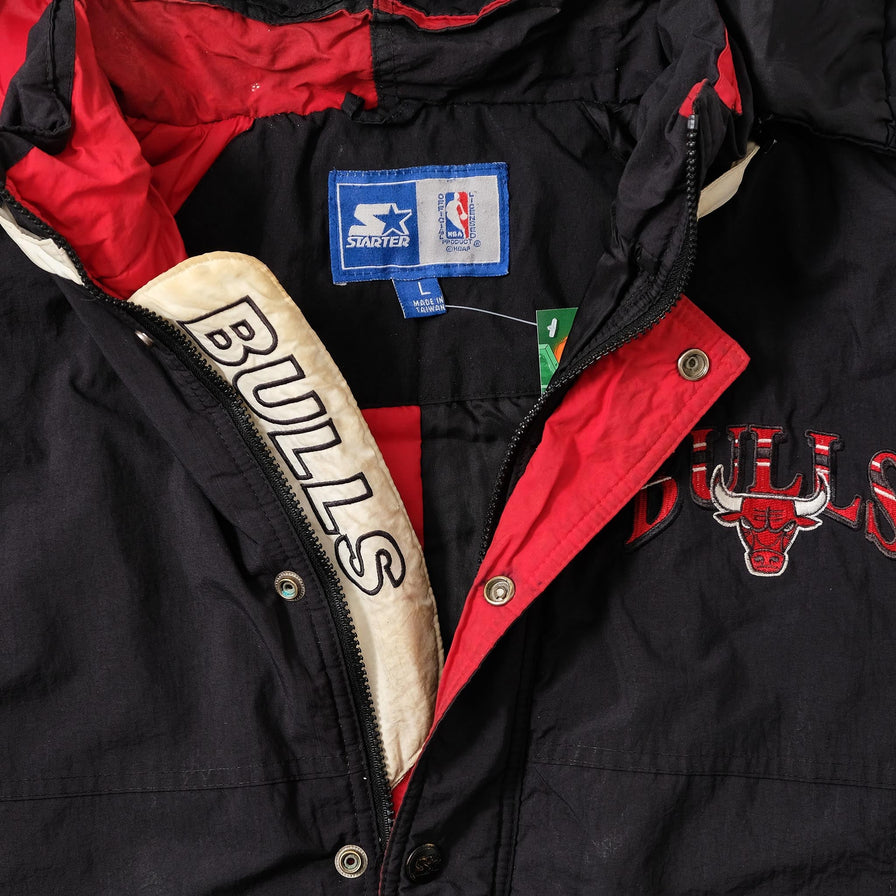 Vintage Starter Chicago Bulls Anorak Large 